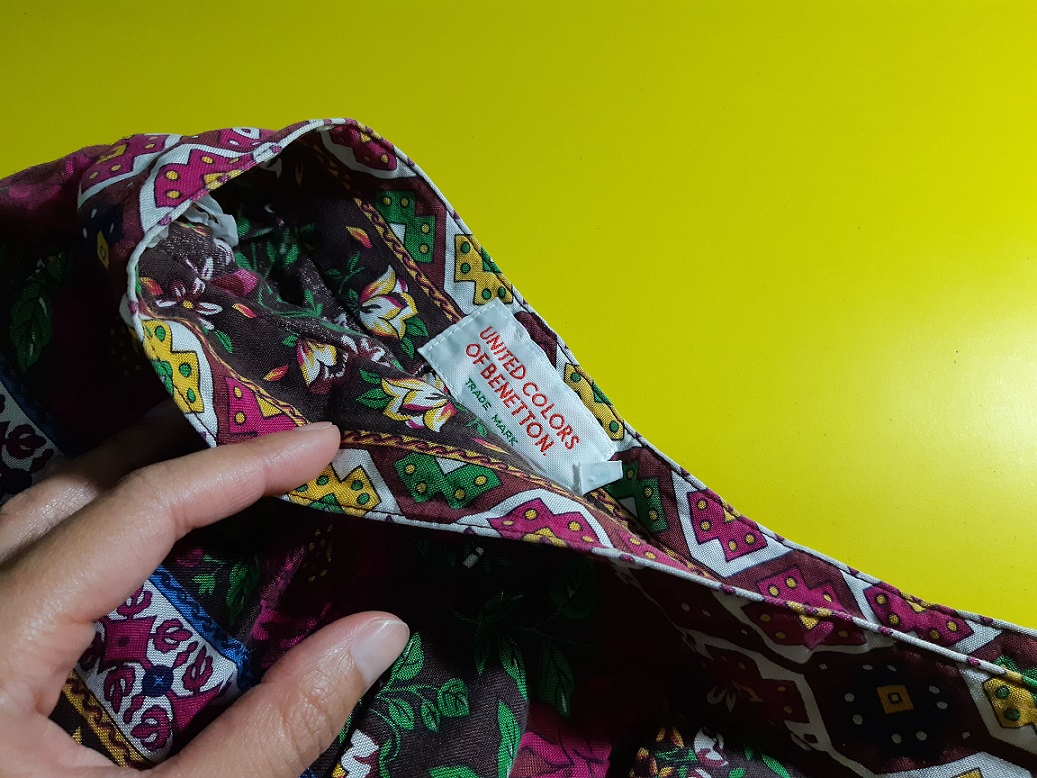 กระโปรงยาวลายดอกแบรนด์ Beneton