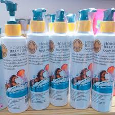 โลชั่นบำรุงผิวกายอาร์บูติน่าม้าน้ำมันปลาเยลลี่ - 200 กรัม