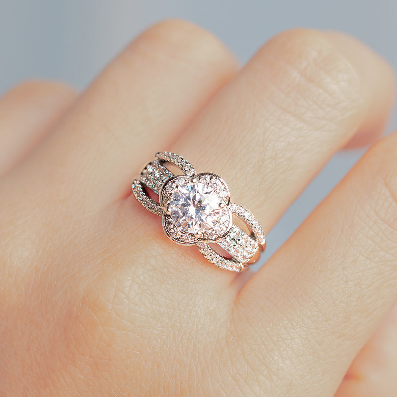DIAMOND 18K WHITE GOLD RING แหวน เพชร ทอง 18K Pre-order