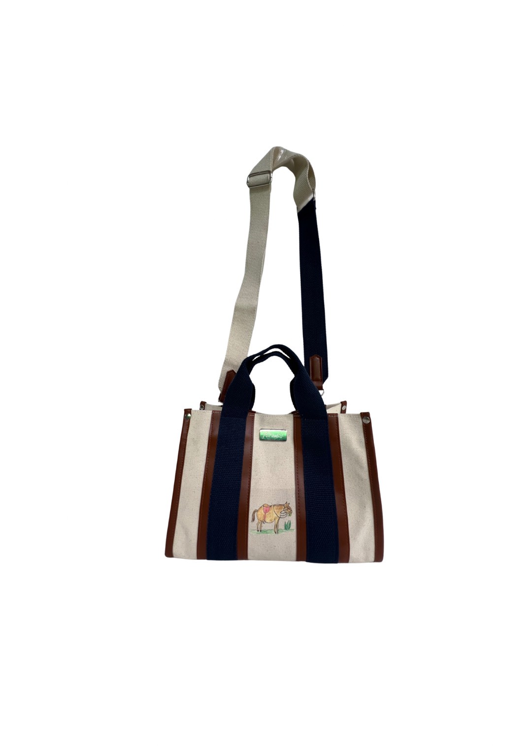 กระเป๋าผ้าดิบถือ+สะพายปีมะเมีย