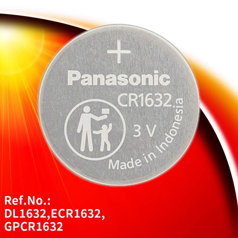 ถ่านกระดุม Panasonic CR1632 1ก้อน 3V แท้100% จัดจำหน่ายโดยบริษัทได้รับการแต่งตั้ง ของแท้แบบเดียวกับที่ห้างขาย ใหม่จากหยิบจากโรงงานมาขายโดยตรง