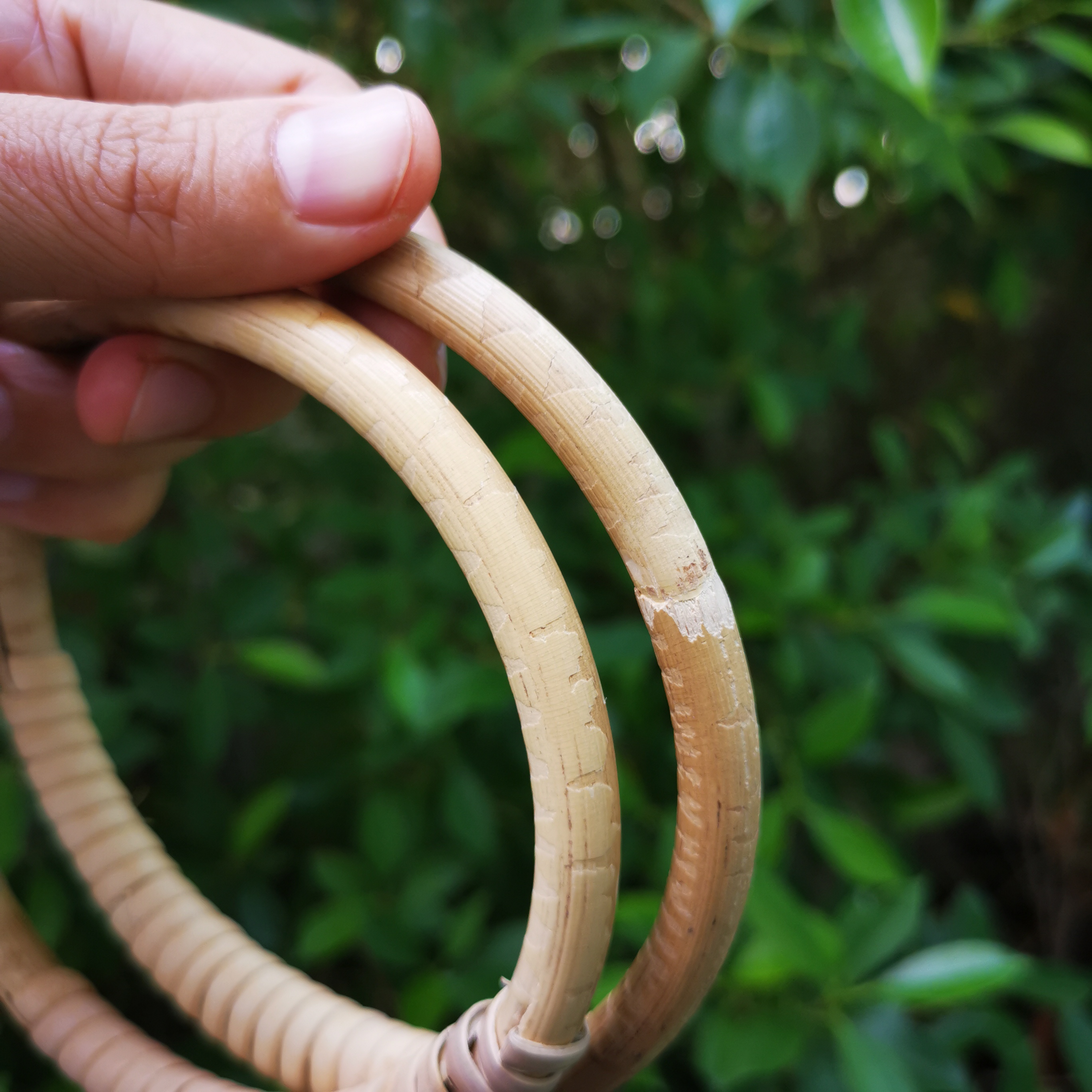 MW-28 หูหวาย12x12 cm. สีหวายธรรมชาติ