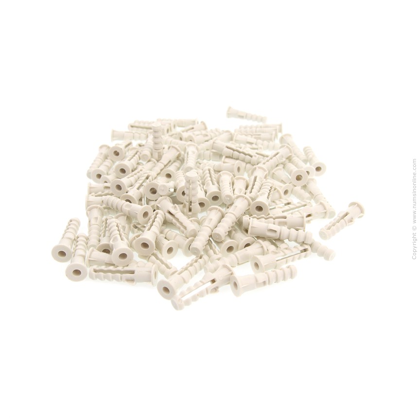 ฟุ๊กยึดคอนกรีต เบอร์ 7 100ตัว แบรน์ลีเทค รุ่น AN 107 สีขาว เข้ากับพิ้นปูนได้ง่าย ไม่หลุดง่ายตัวหนอน ทนสึกหรอ