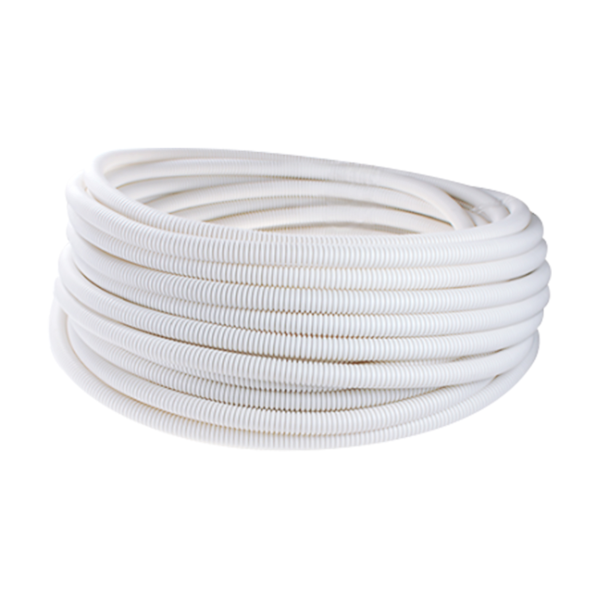 ท่ออ่อนร้อยสายไฟ ท่อร้อยสายไฟ ขนาด 3/8 1/2 3/4 1นิ้ว ความยาว 50 เมตร สีขาว ท่ออ่อนลายลูกฟูก HOMSO