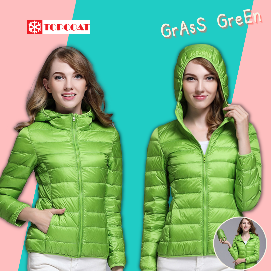 เสื้อกันหนาว เสื้อกันหนาวมีฮู้ด เสื้อกันหนาวขนเป็ด มีถุงผ้า มีฮูด