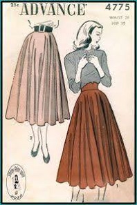 กระโปรงยาววินเทจสีส้มชาเย็น เอวสูง ยาวคลุมเข่า