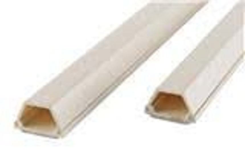 รางพลาสติก รางสายไฟ pvc พลาสติก รุ่น TT203 ยาว1เมตร 2เส้น ต่อ1ออเดอร์ แบบรางโค้ง รางร้อยสายโทรศัพท์ ขนาด 12 x 20 x 1 ม