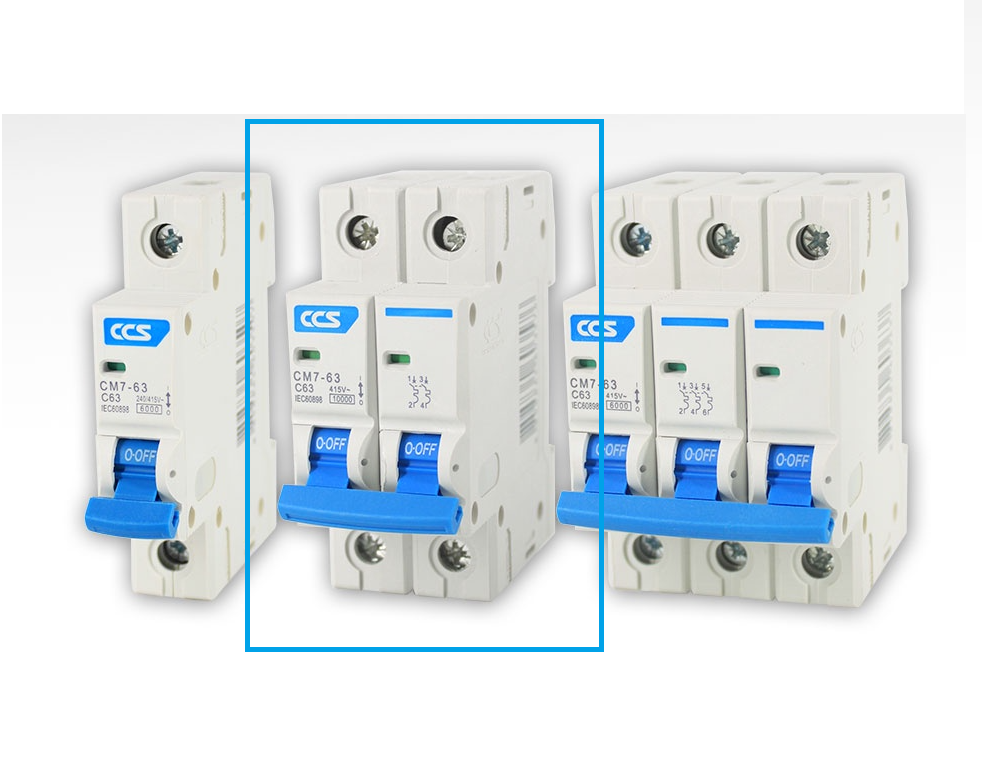 มินิเซอร์กิตเบรกเกอร์ Mini Circuit Breaker แบรนด์ CCS รุ่น CM7-63 2P ขนาด 16A-63A A1