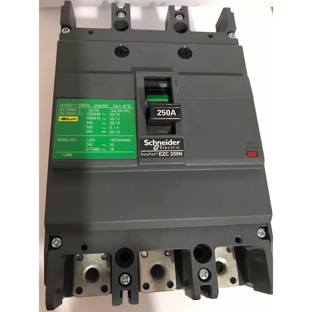 Schneider เบรกเกอร์ MCCB รุ่น EasyPact EZC ชไนเดอร์ Electric รุ่นN 25KA EZC250N3