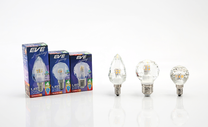 LED Crystal E14/E27 หลอดแอลอีดี คริสตัล ทรงเปลวเทียน,ทรงปิงปอง