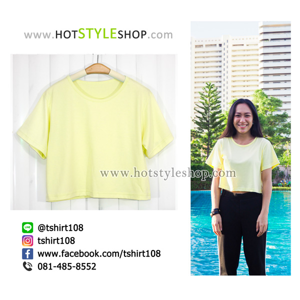 เสื้อครอปแขนสั้น
