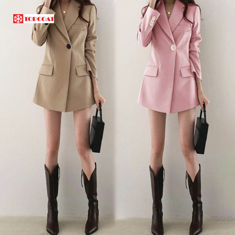 เดรสสูท สูทเดรส สีดำ สีน้ำตาล สีชมพูพาสเทล สีครีม