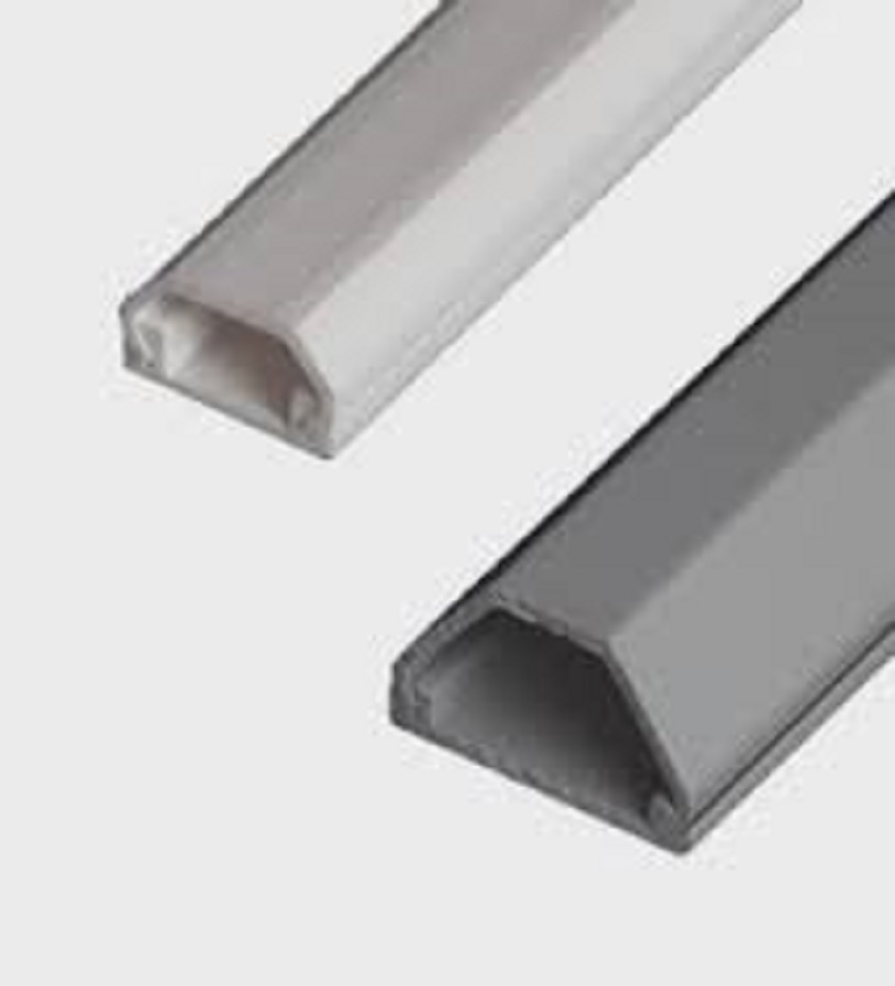 รางพลาสติก รางสายไฟ pvc พลาสติก รุ่น TT203 ยาว1เมตร 2เส้น ต่อ1ออเดอร์ แบบรางโค้ง รางร้อยสายโทรศัพท์ ขนาด 12 x 20 x 1 ม