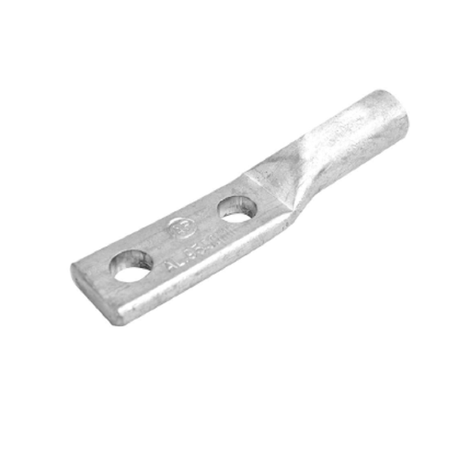 หางปลามิเนียม ย่ำสายมิเนียม อลูมิเนียม 2รู เบอร์25 - 240 Sq.mm. หางปลาอลูมิเนียม Aluminium Compression Terminal