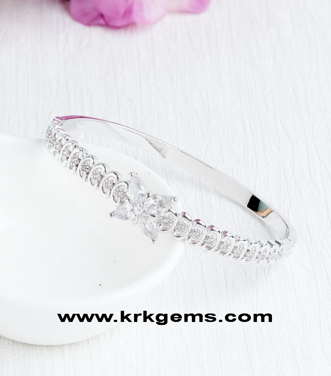 DIAMOND 18K WHITE GOLD BRACELET