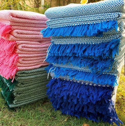 ผ้าห่มผ้าฝ้ายทอมือ