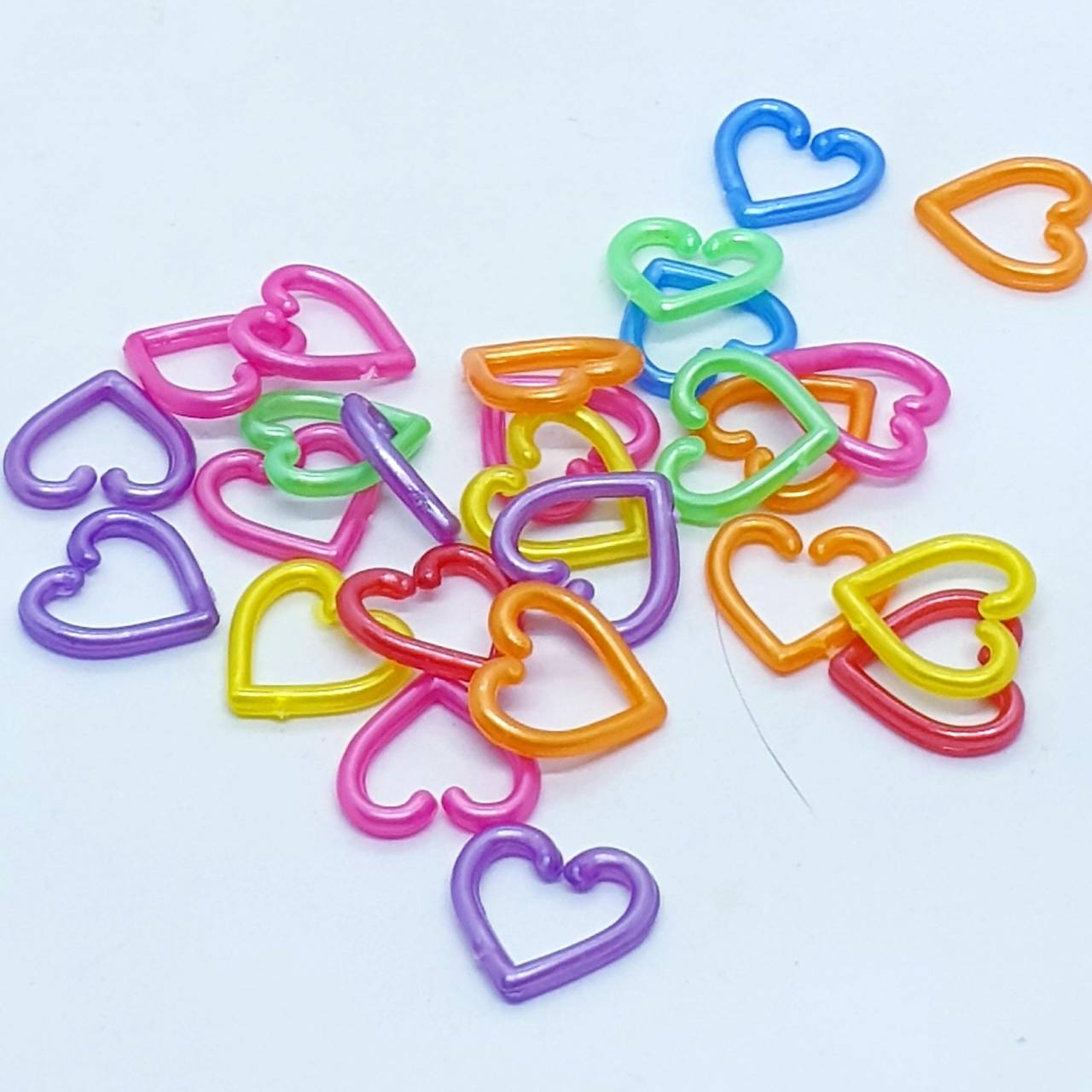 โซ่หัวใจมุกคละสี