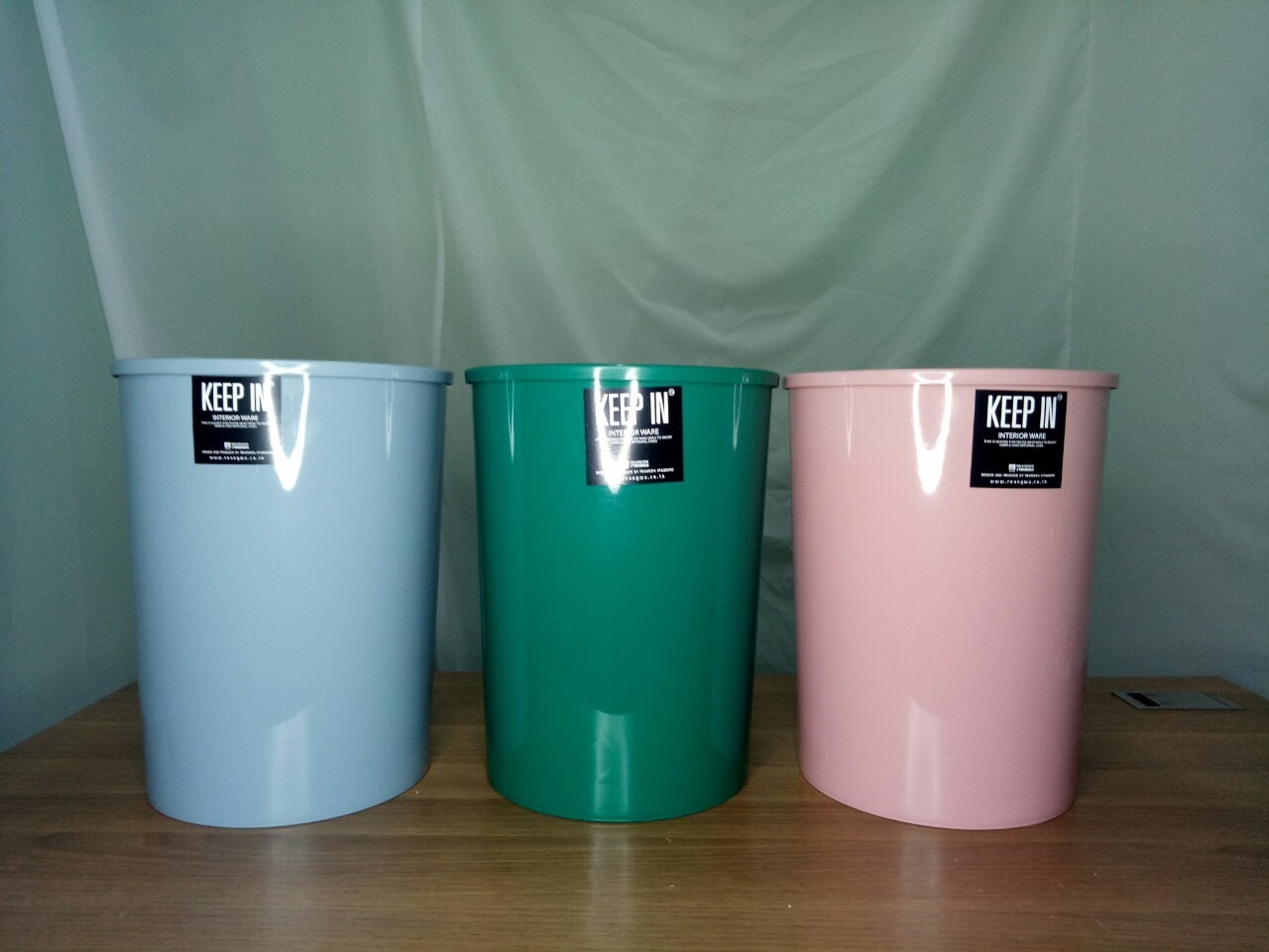 ถังขยะทรงกลม ไม่มีฝา 5 ลิตร