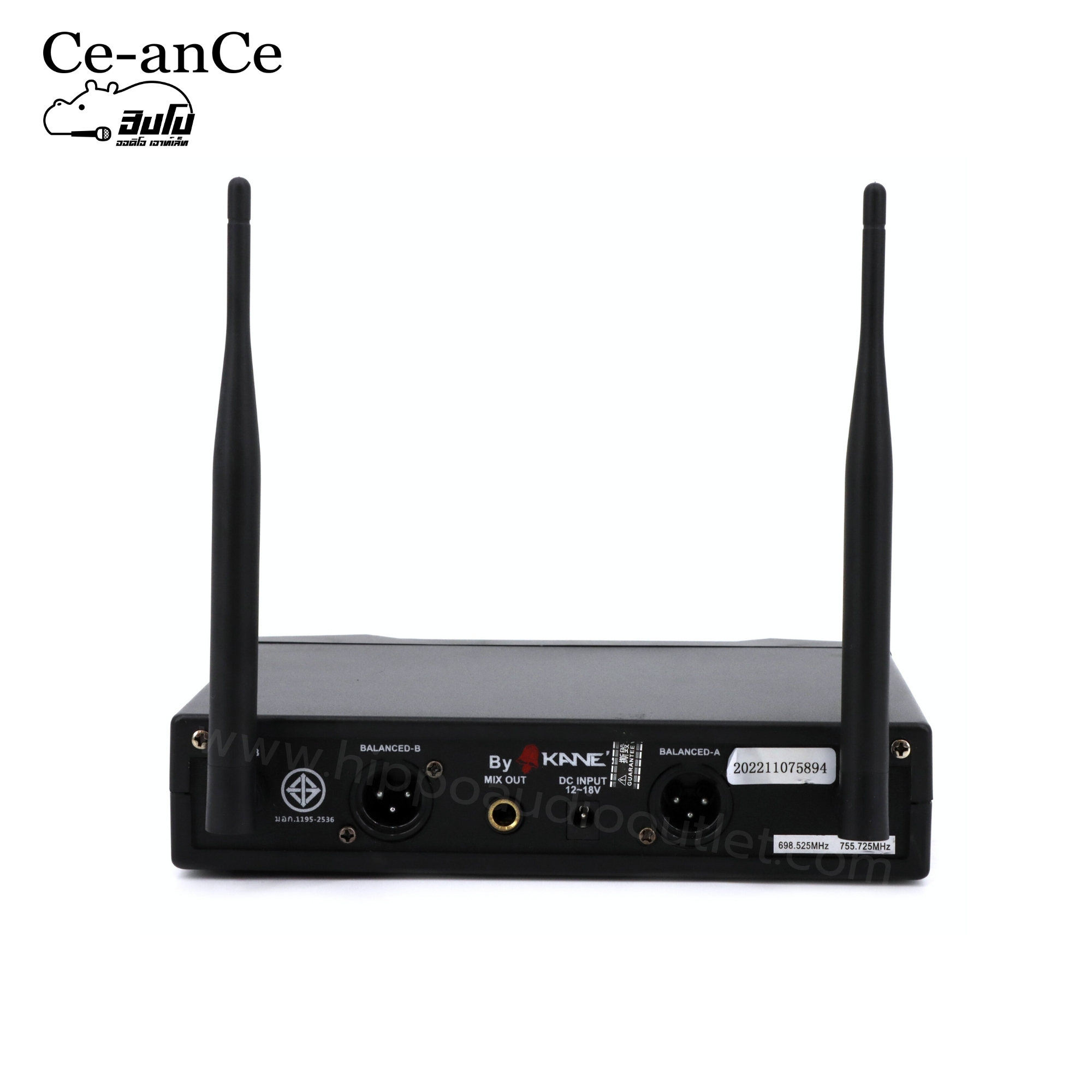 ไมค์ลอยคู่ Ce ance U 789 XLR (HP001-01)