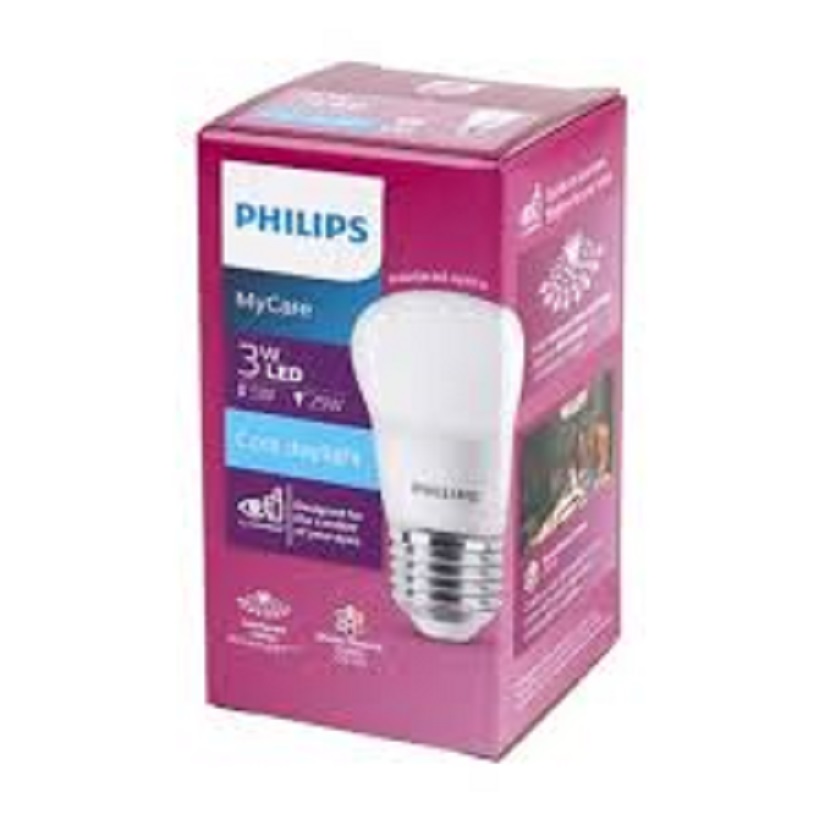PHILIPS หลอดไฟฟิลลิป์ LED 3W ขั้ว E27 รุ่น My care หลอด มีให้เลือกแสงขาว ออกบิลภาษีได้ สำเนา