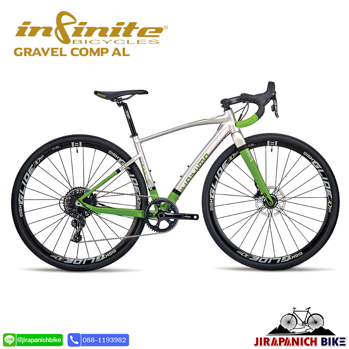 จักรยานเสือหมอบ INFINITE รุ่น GRAVEL COMP AL (1x11sp, Sram Apex)