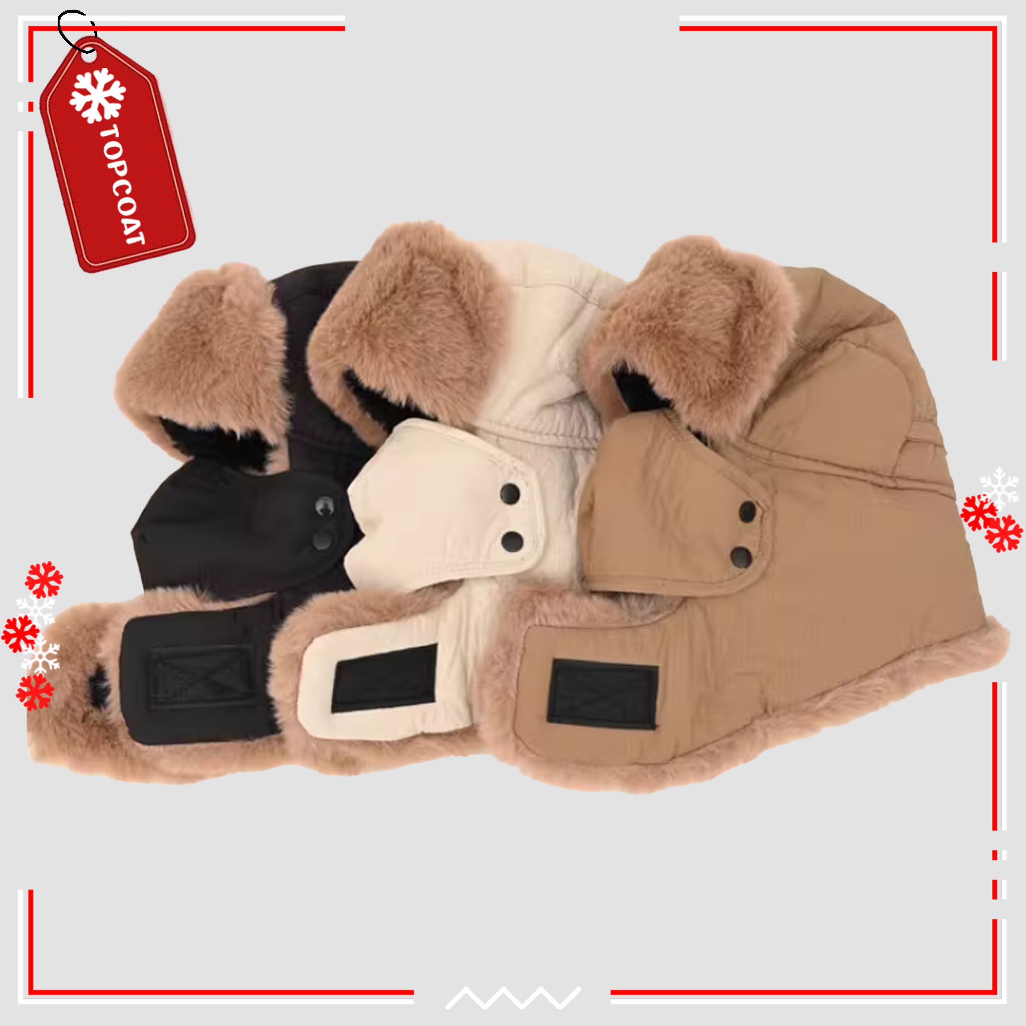 หมวกบอมเบอร์แบบมีเเมส บุขนหนานุ่ม กักเก็บความร้อนได้ดี ใส่เล่นสกีได้ อุณหภูมิ 0 ถึง -20 องศา