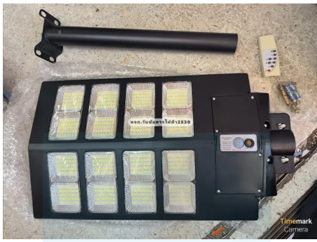 BEWON โคมถนนโซล่าเซลล์แผงในตัว 800W รุ่นแผงในตัว SOLAR พลังงานแสงอาทิตย์ พร้อมขาจับ
