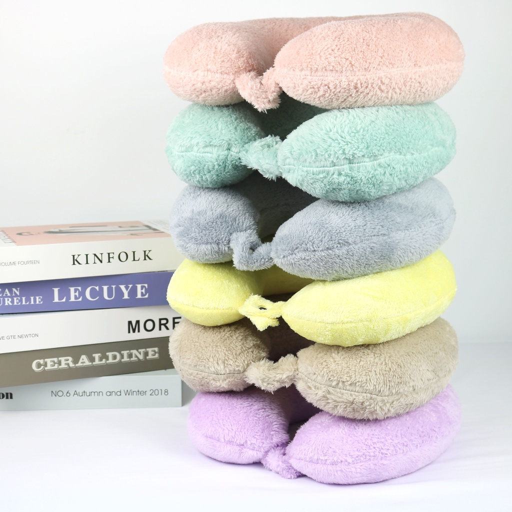 หมอนรองคอ Memory Foam ม้วนเก็บได้ หมอนรองคอ Style Muji ปลอกผ้า 100% cotton ถอดซักได้ 🤍หมอนรองคอ หมอน พร้อมกระดุม🤍หมอนรองคอผ้านุ่ม หมอนรองคออเนกประสงค์ 🤍