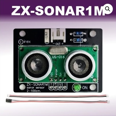 ZX-SONAR1M บอร์ดโมดูลวัดระยะทางด้วยคลื่นอัลตร้าโซนิก