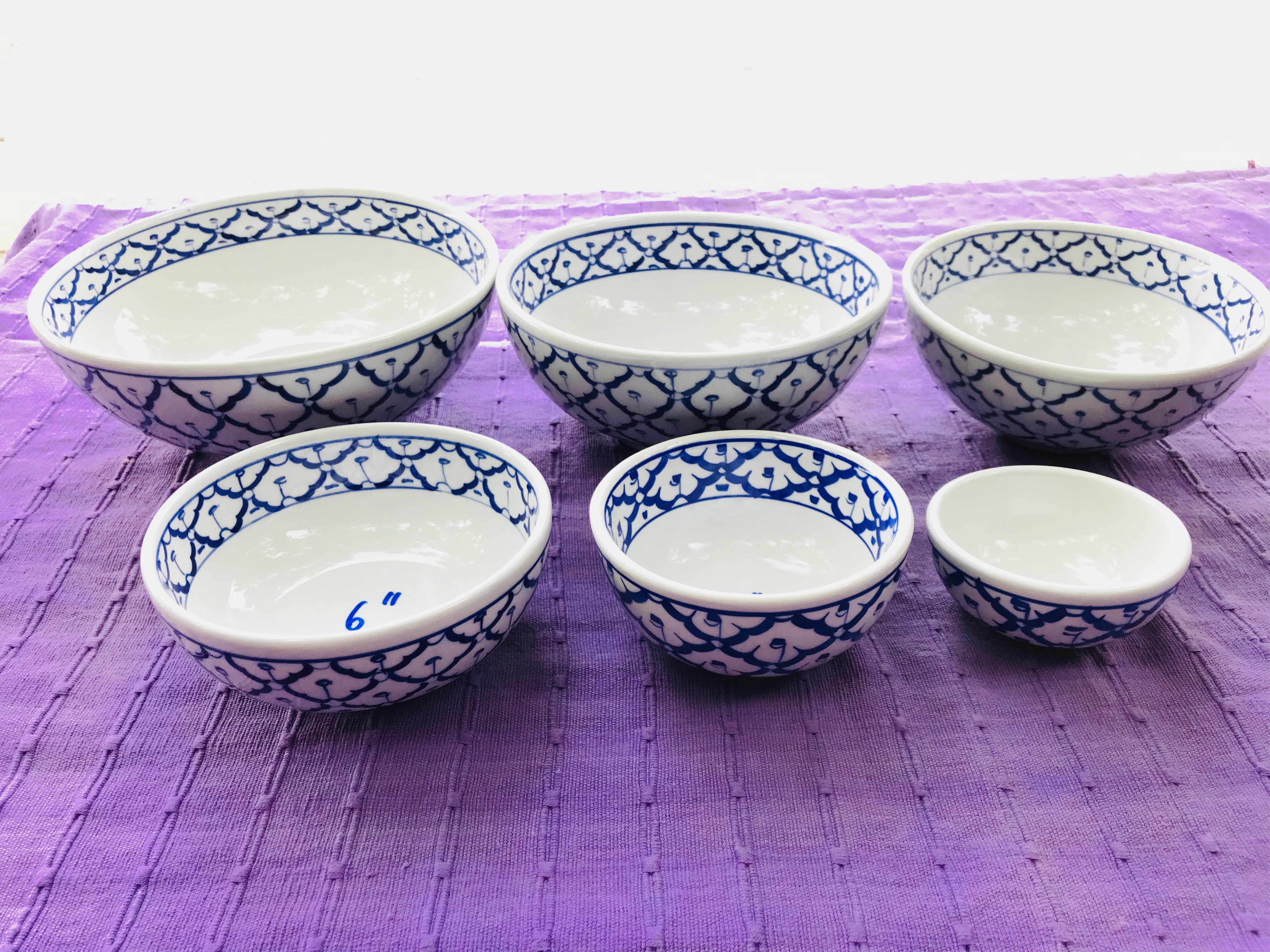 ชามกลมลายไทย8"