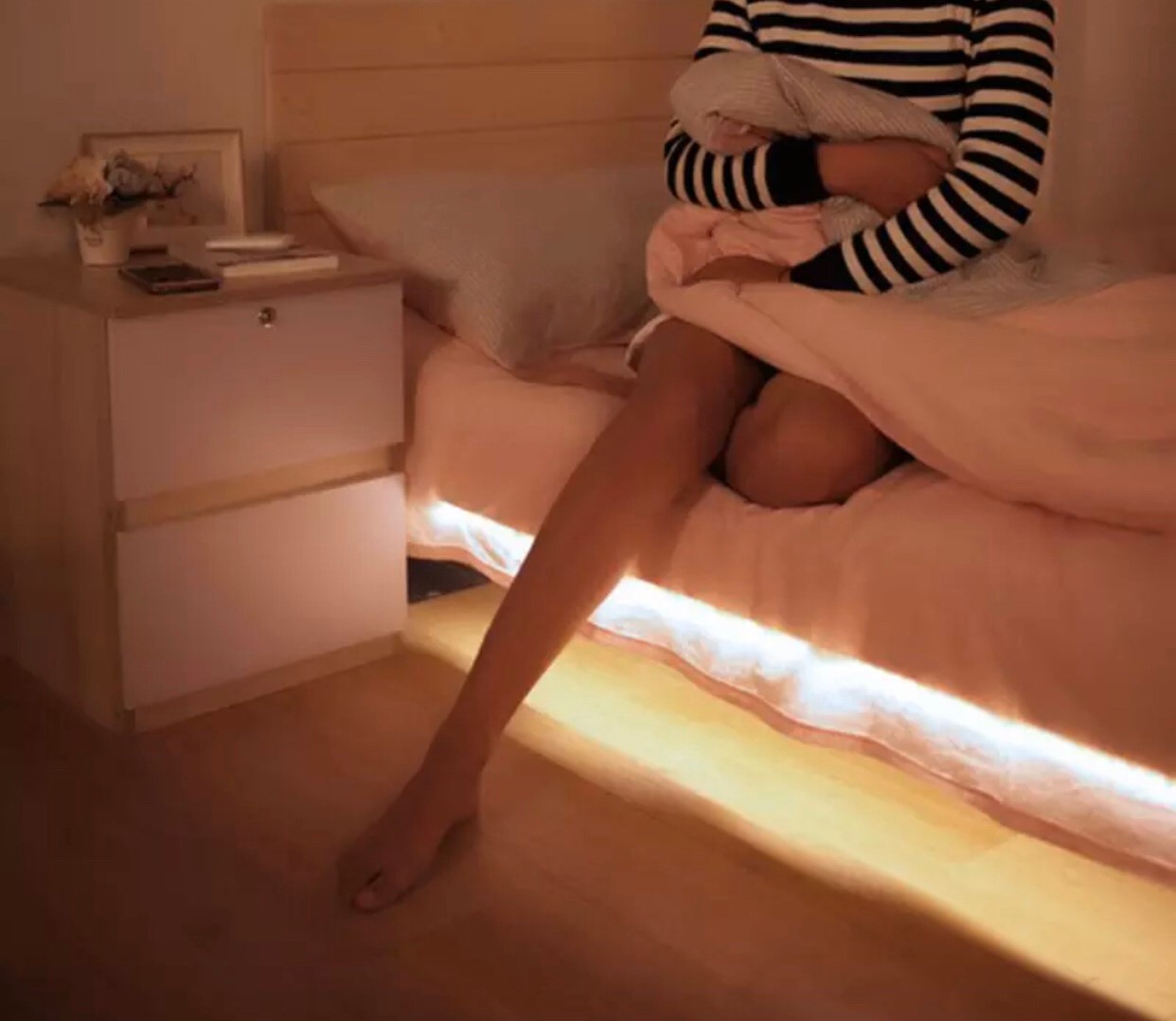 LED Strip, Motion Sensor 2.4w 1m Battery 4xAAA