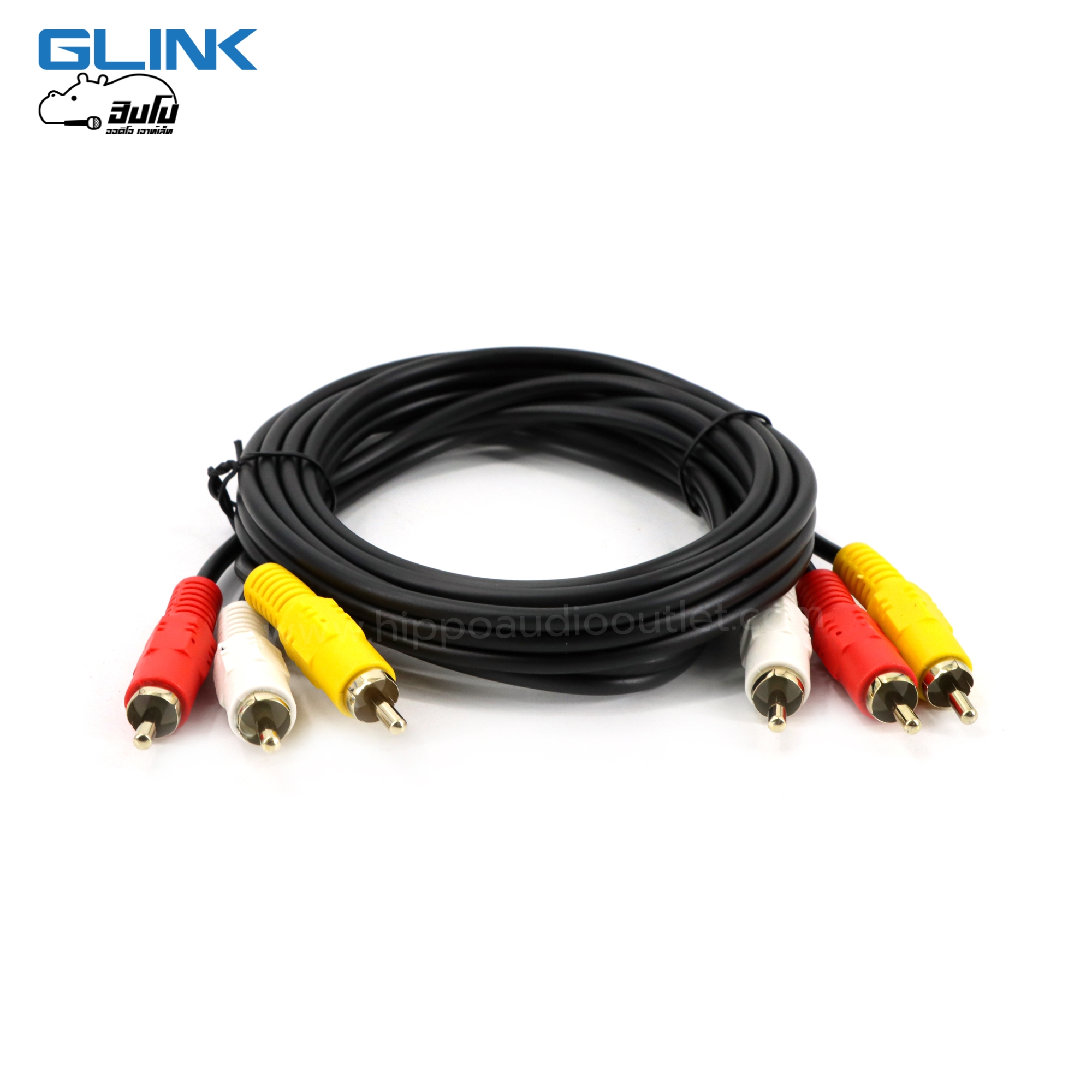 สาย RCA 6 หัวใส 1.5 เมตร GLDC003 (SP1)