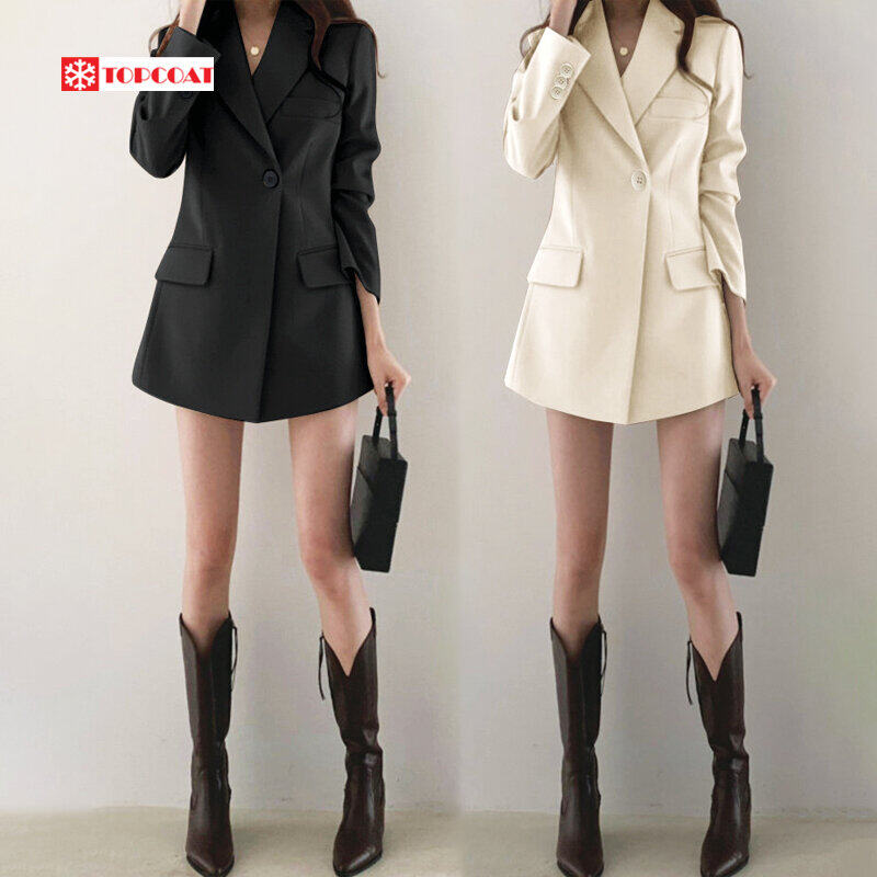 เดรสสูท สูทเดรส สีดำ สีน้ำตาล สีชมพูพาสเทล สีครีม