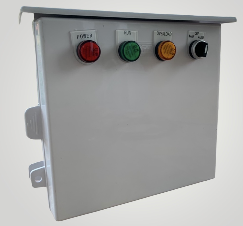 ตู้ควบคุมปั๊มน้ำ 3 HP 1เฟส 220 v ตั้งเวลาการทำงาน มีเฟส