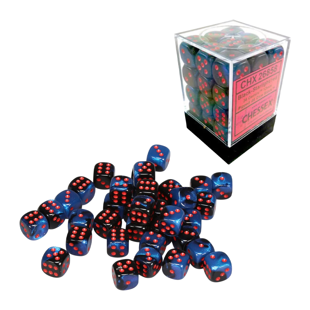 [ลูกเต๋า] Chessex: Gemini 12mm D6 36 Dice Set