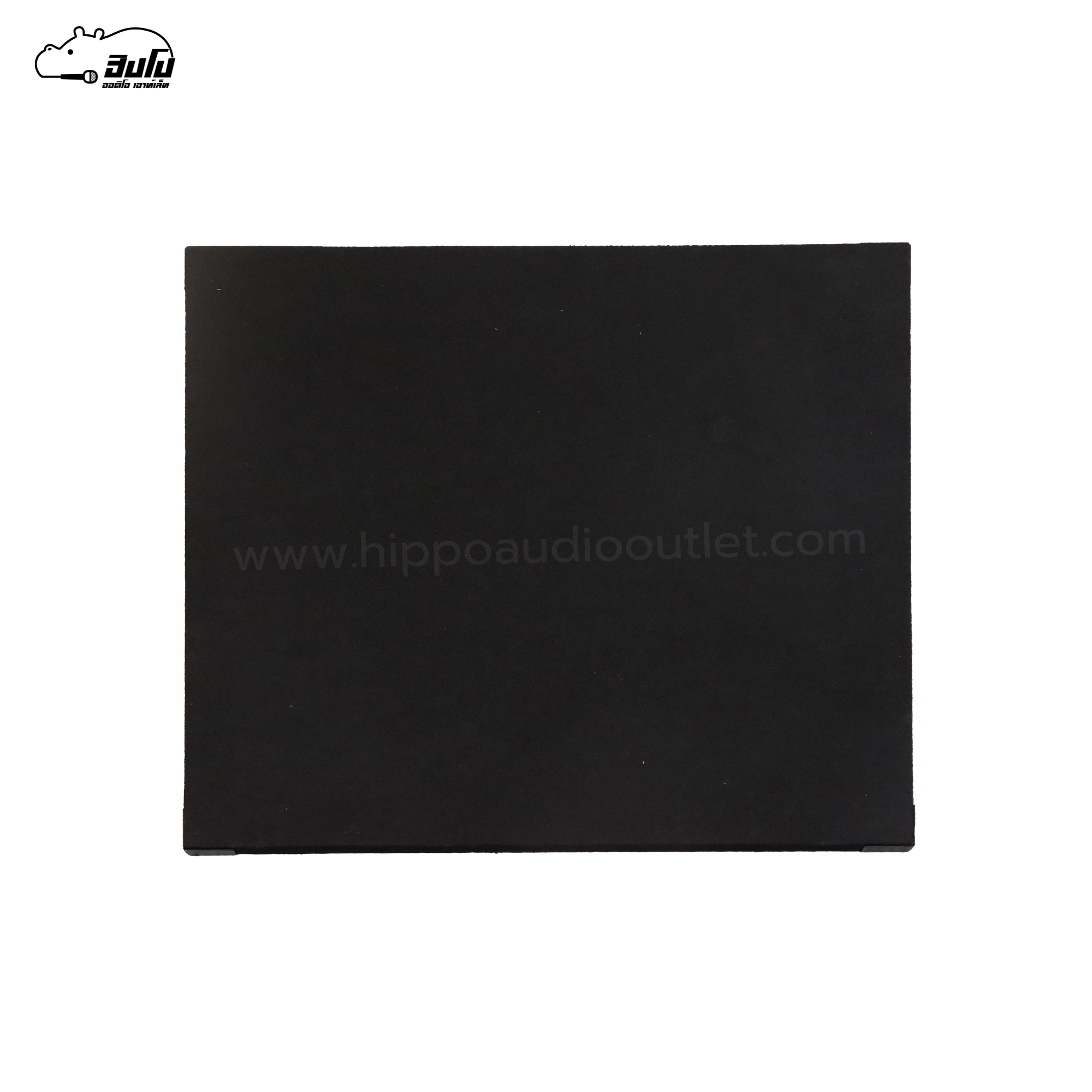 โต๊ะวางเครื่อง 60X60X60 สีดำ TOP มีขอบ/ตีนขาว ขาสแตนเลส กลม (I25.2)