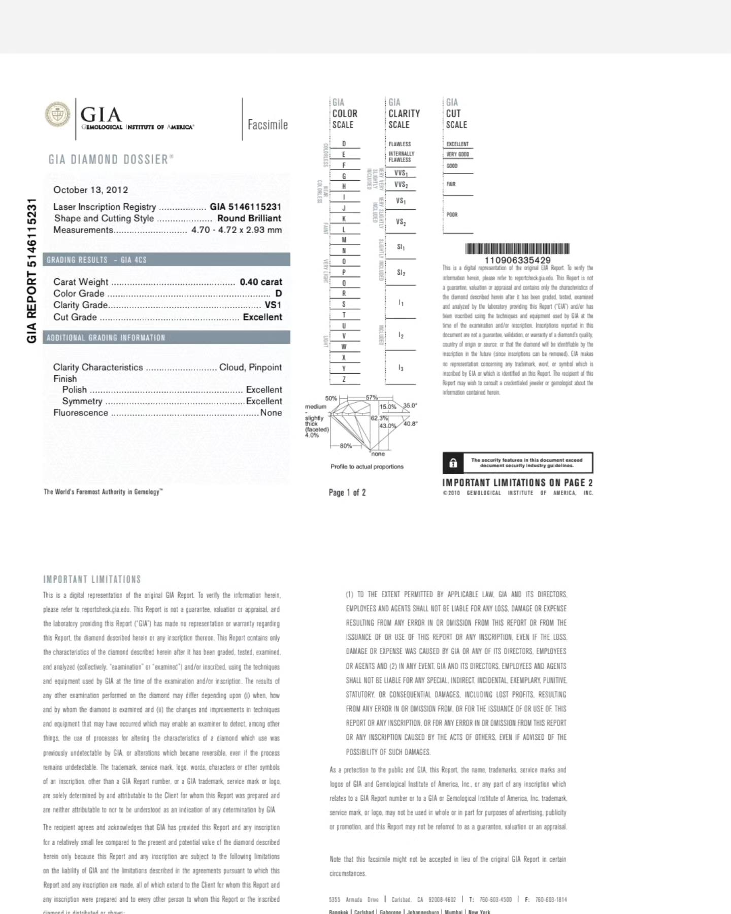 🚫ปิดการขาย(SoIdOut)🚫แหวนทองคำขาว 18K แบรนด์ Ananta เพชรเกสร 40 ตัง 1 เม็ด น้ำ 100(D) VS1 3 Excellent GIA: 5146115231 ใบสำเนา ข้างเพชรเกสร 1.5 ตัง 16 เม็ด รวม 28 ตัง น้ำ 98-100 ความสะอาด if-vvs ไซส์ 51 น้ำหนัก 3.09 กรัม ราคา 30,900.-(Net) (