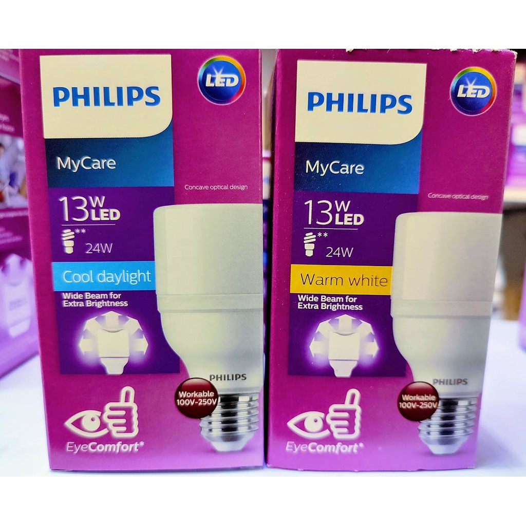 PHILIPS หลอดไฟ LED ฟิลิปส์ T70 LED BULB รุ่นT70 เลือกได้ 9W 11W 13W 15W 17W E27 แสงขาว แสงส้ม