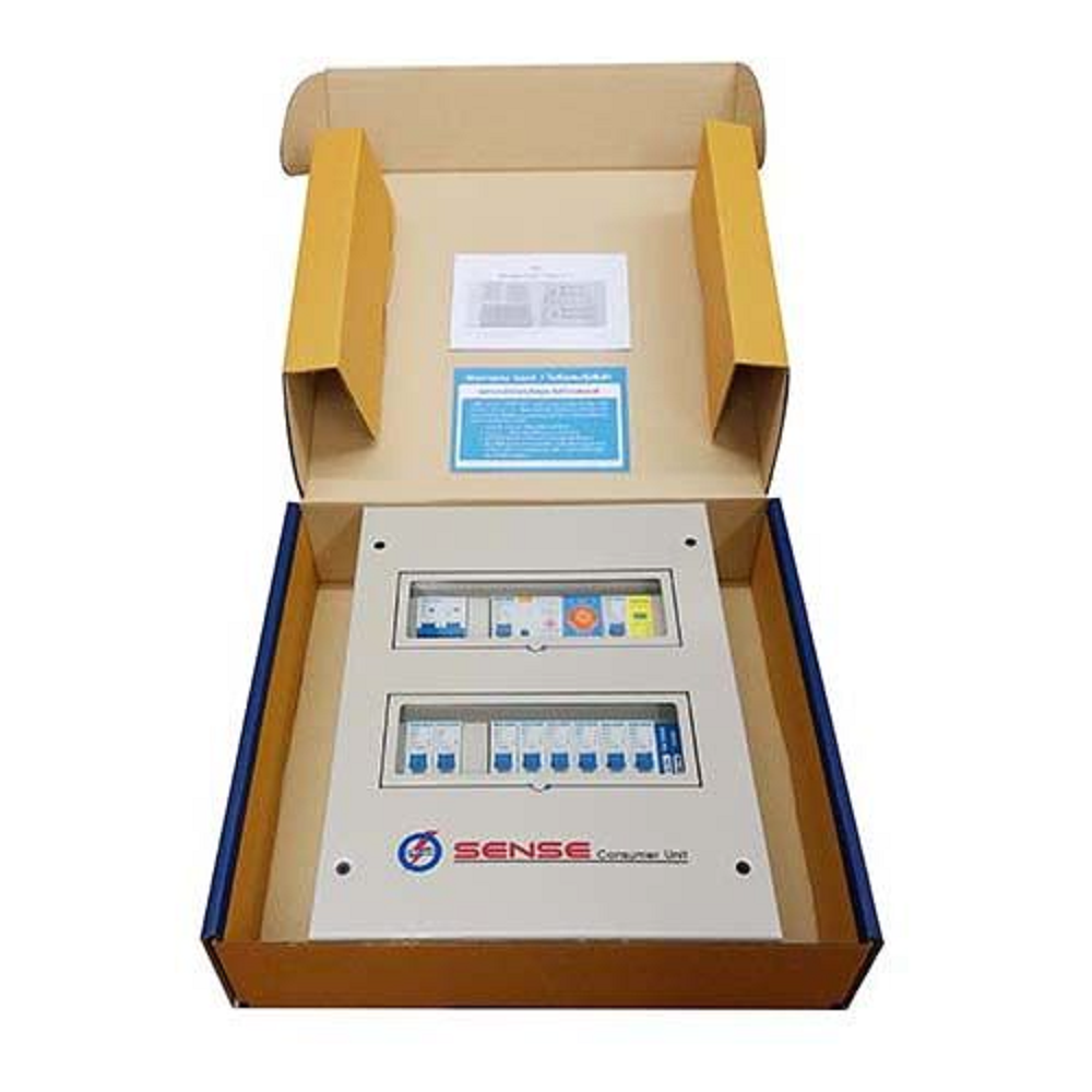 Sense ตู้คอนซูเมอร์ ตู้กันดูด รุ่น R1S 8ช่อง กันฟ้าผ่า RCBO 63A ( พร้อมระบบตัวป้องกันฟ้าผ่า ประกัน 5 ปี )
