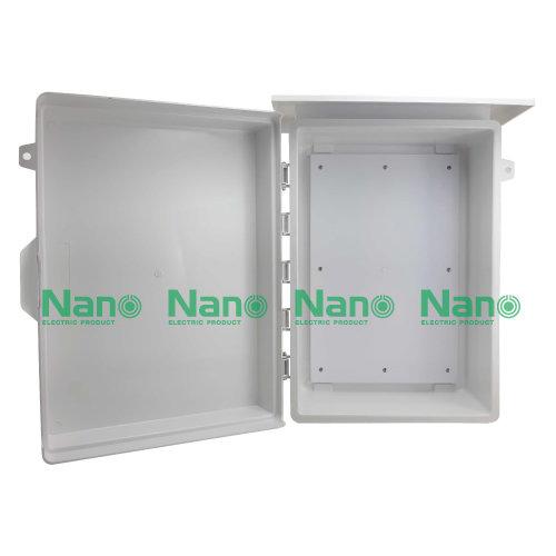 NANO ตู้พลาสติกกันฝน ตู้กันน้ำ เบอร์ 4 NANO 15x21x8 นิ้ว (1 ชิ้น/กล่อง) NANO-104 สำหรับใส่อุปกรณ์ภายนอก ตู้ใส่ไฟฟ้า
