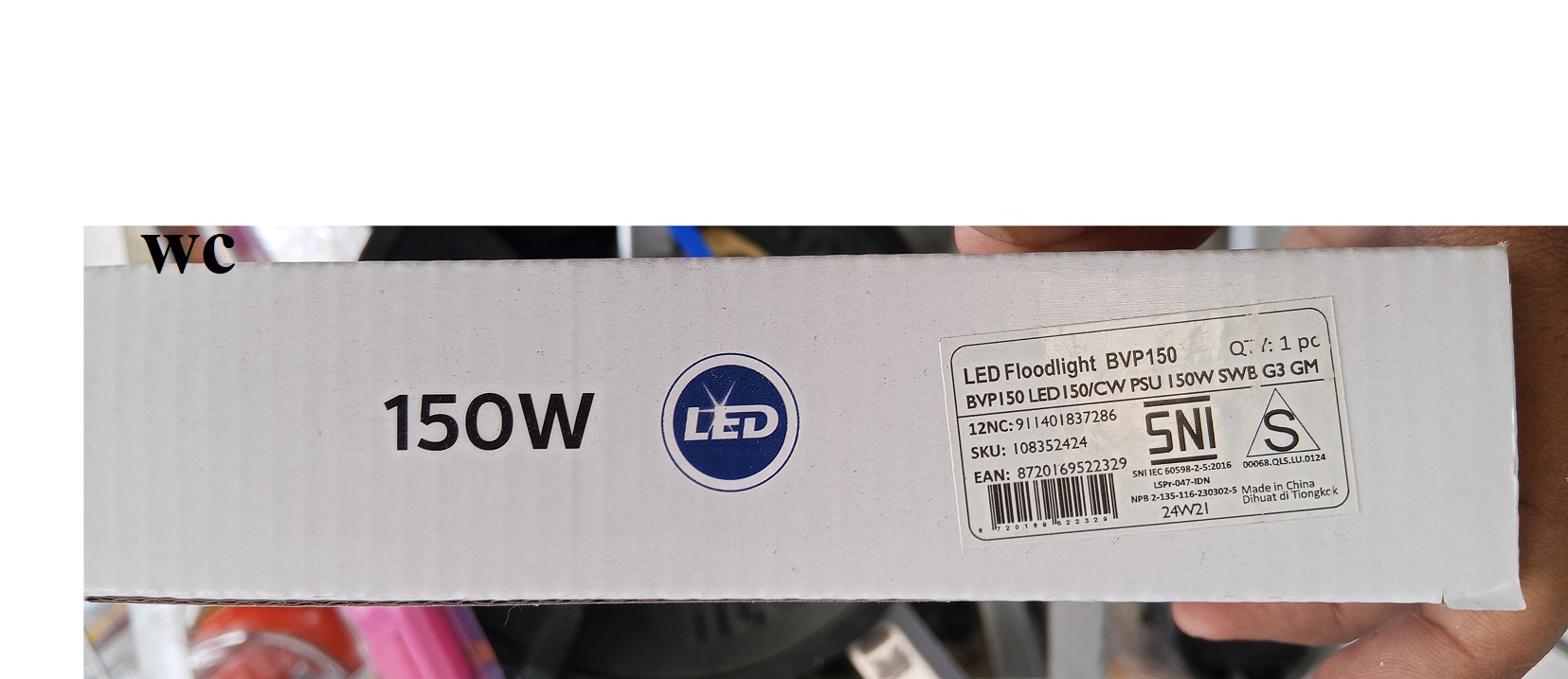 Philips สปอร์ตไลท์ BVP150 150W ฟิลลิป์ แอลอีดี ฟิลิปส์ Essential SmartBright LED Floodlight LED150/CW