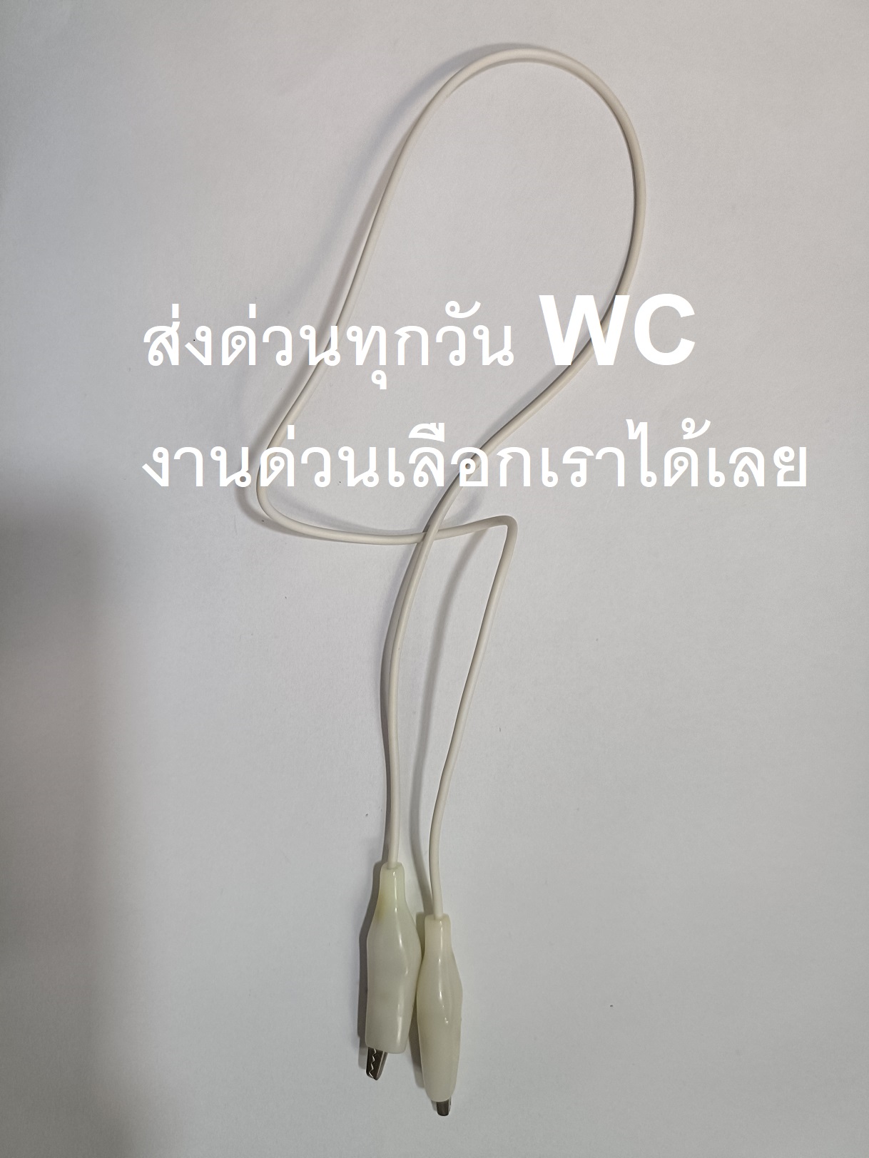 แพ็ค 10เส้น ปากคีบ คลิปหนีบจระเข้ 2 หัว 5 สี และ ดำแดง