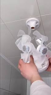 โคมไฟเพดาน ไฟพัดลมเพดาน พัดลมติดเพดานพร้อมหลอดไฟโคมไฟพัดลมE27 2000W Led เปิดไฟ ได้3สี