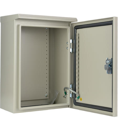 KBJW ตู้ไฟสวิทช์บอร์ดแบบกันฝุ่นกันน้ำ ฝา 1 ชั้น มีหลังคา KBJW 0004 300 x:450 x 200 เบอร์4 (ฝาทึบ)IP55