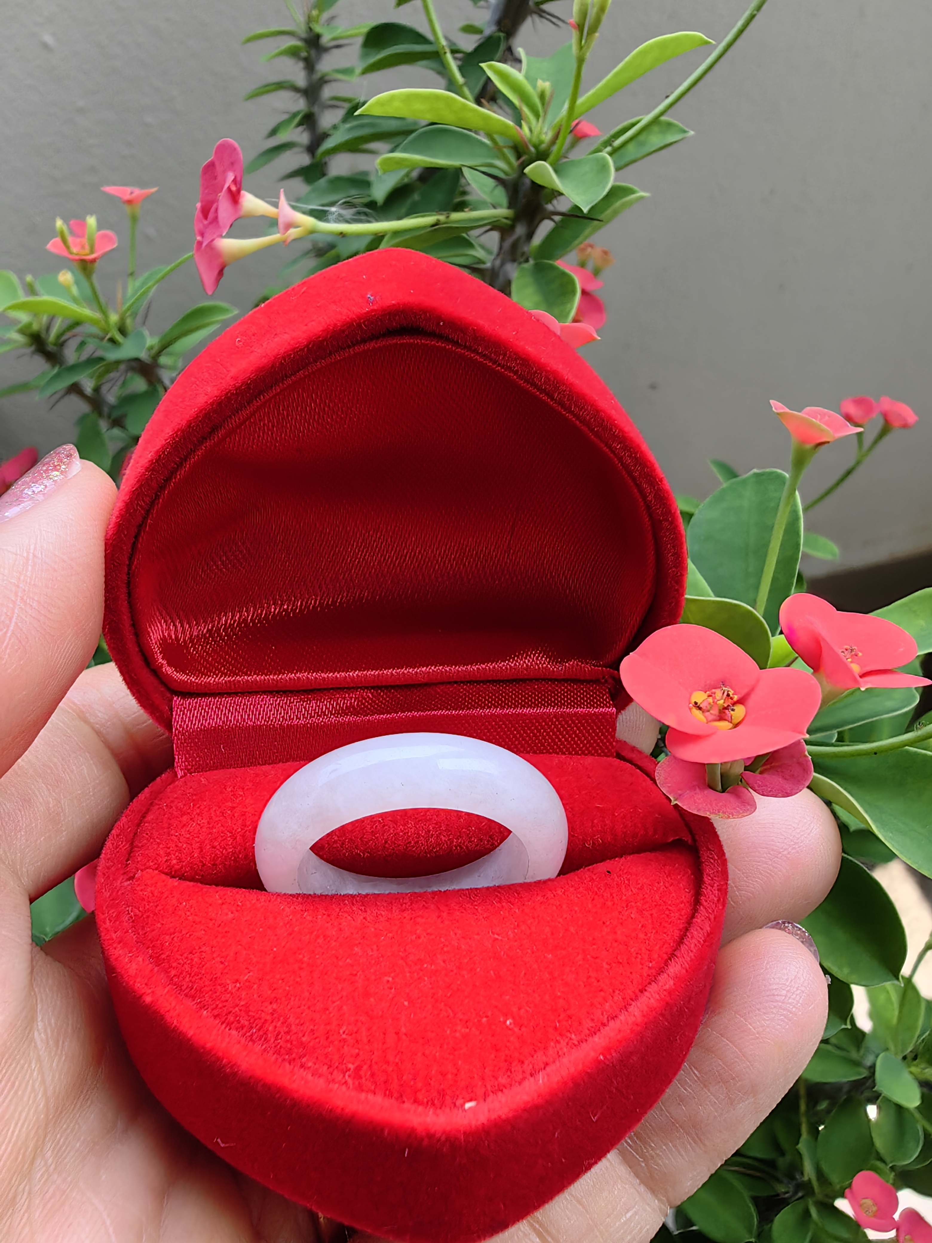 White- Light Green Burmese Jadeite Ring Mix Size แหวนหยกเจไดต์พม่า ขาว รวมไซส์