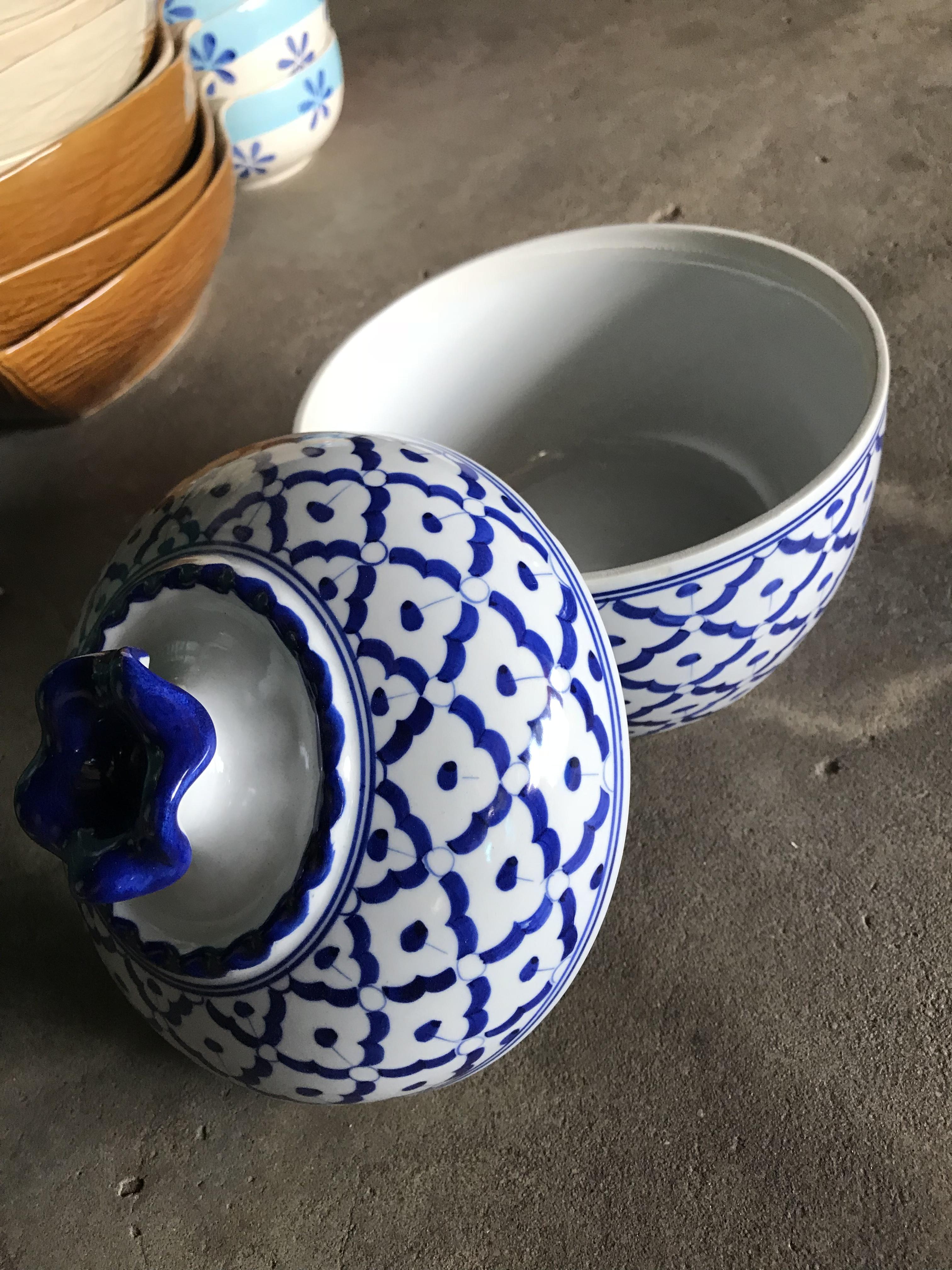 โถจีบลายไทย6"