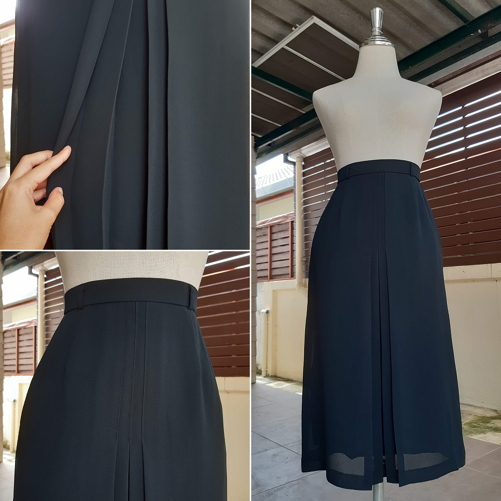 กระโปรงวินเทจทรงพลีท ใส่ทำงานได้ค่ะ