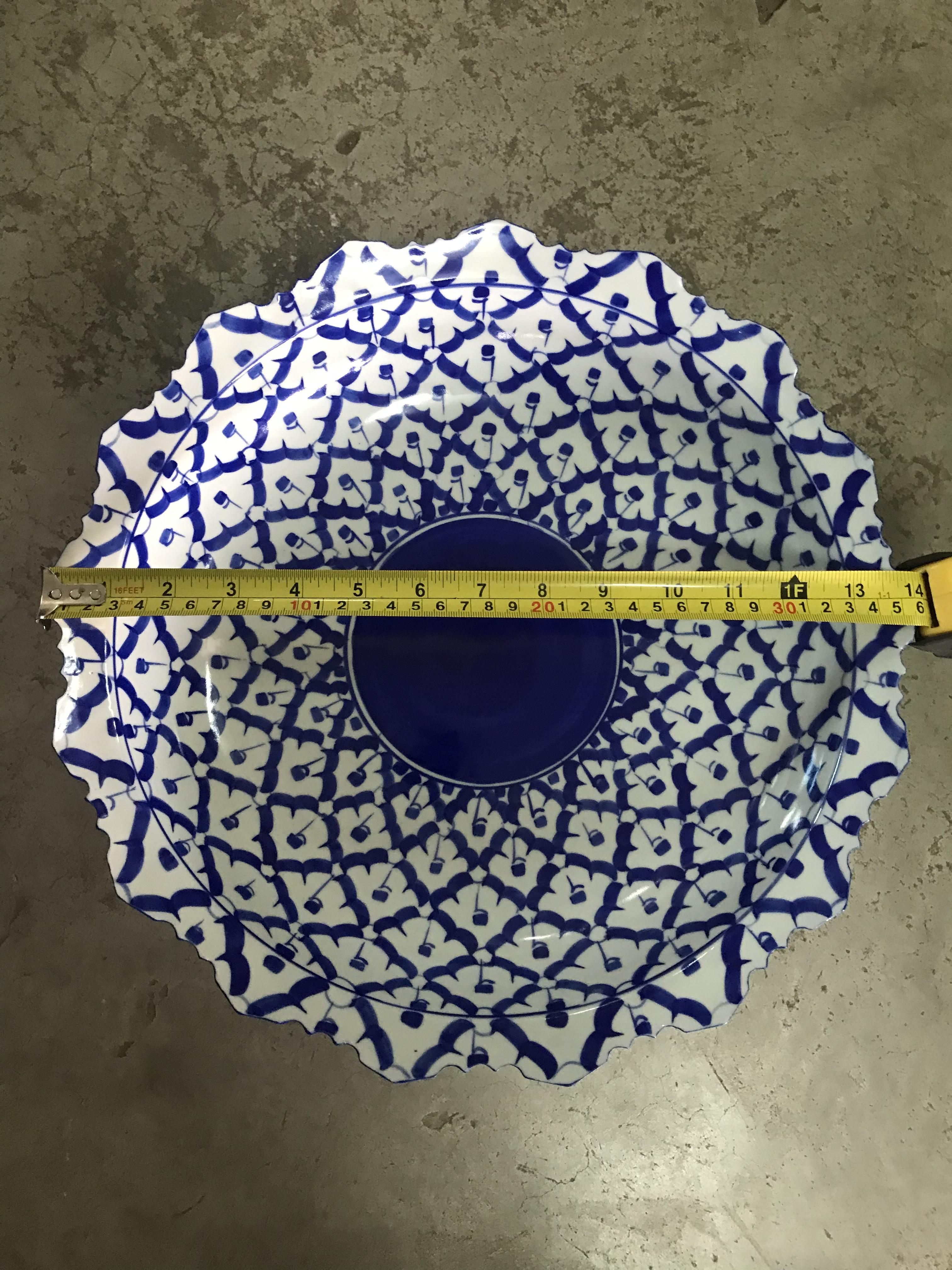 พานลายไทยจัมโบ้14"