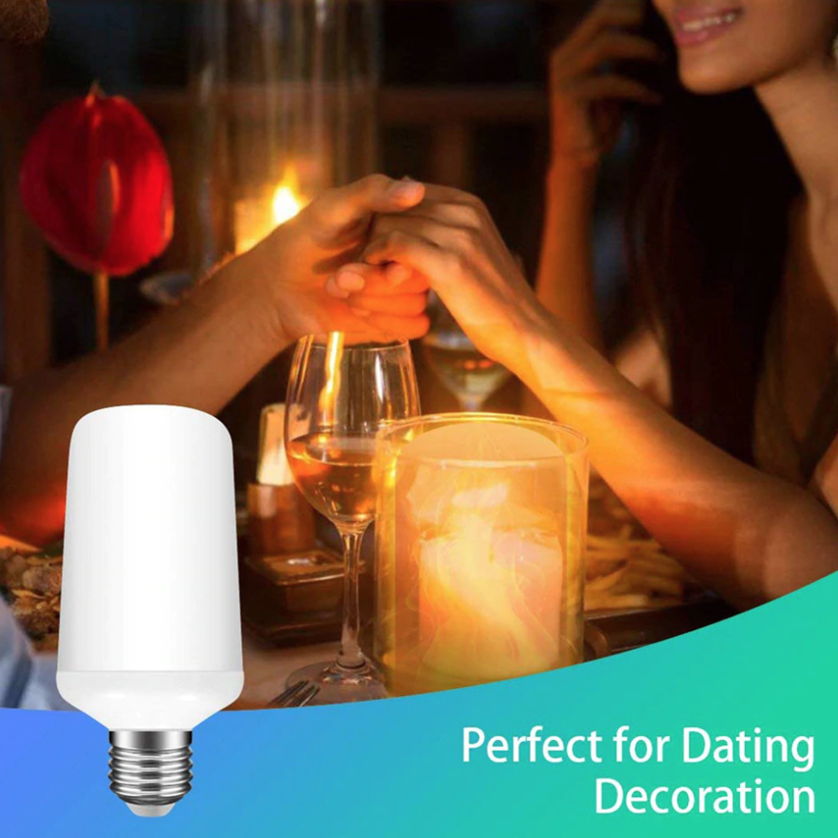 LED Flame light 5w Warmwhite E27 หลอดแอลอีดี ให้แสงเสมือนเปลวไฟจริง