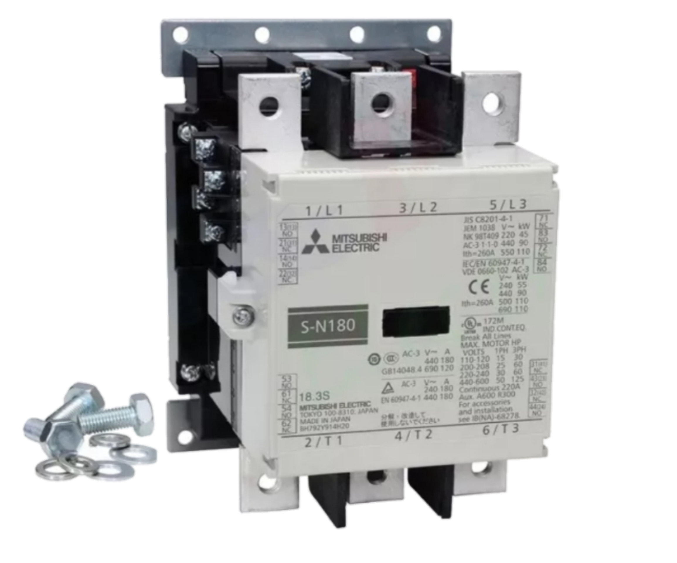 MITSUBISHI แมกเนติก S-N180 220V (AC1=260A) มิตซูบิชิ